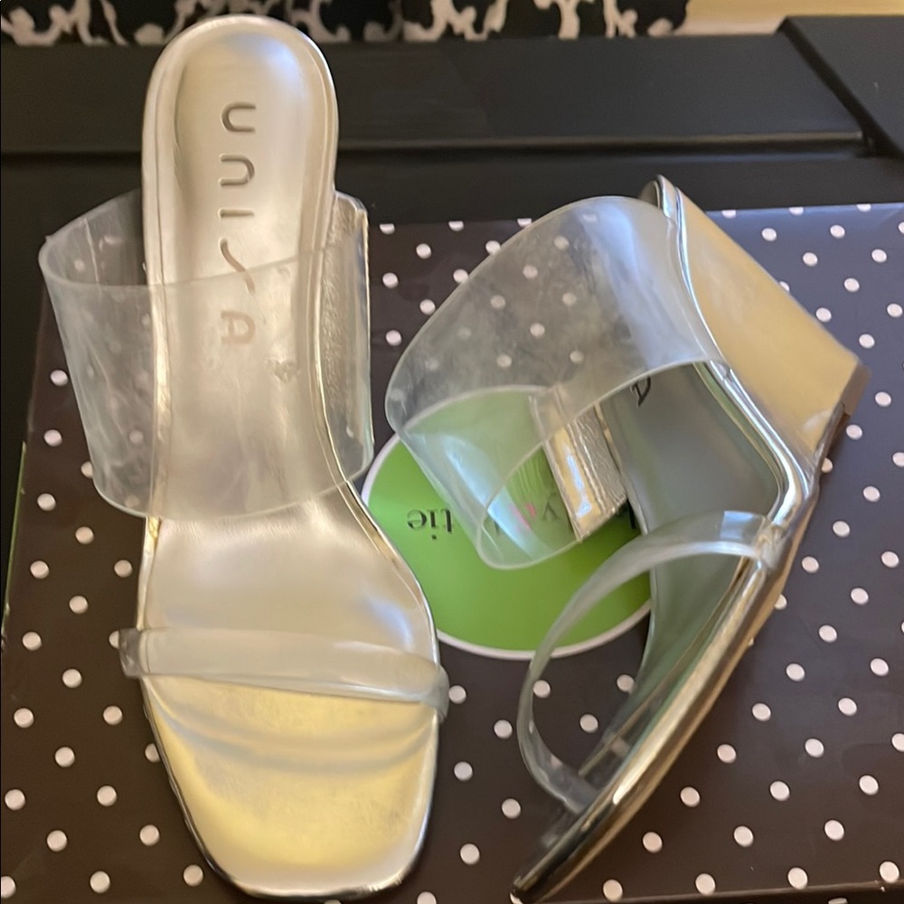 Unisa Women's Silver Wedge Sandals